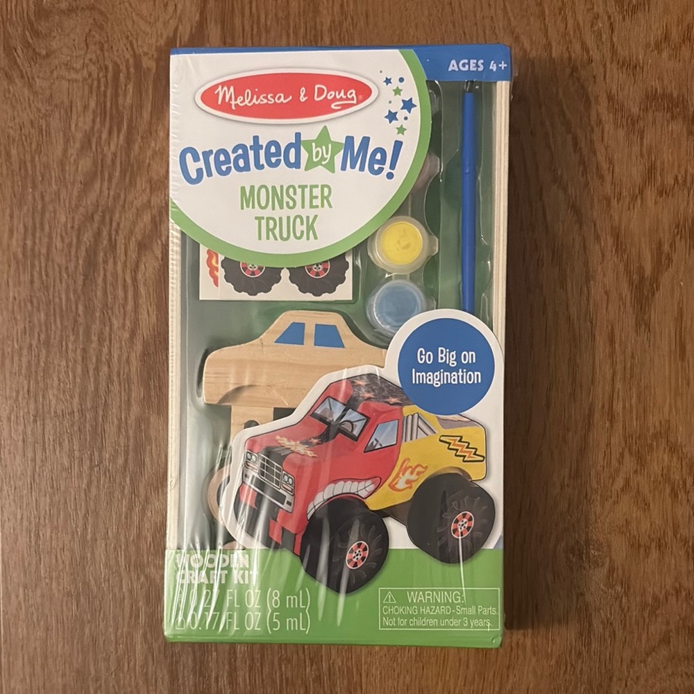 Melissa & Doug Created by Me! Monster Truck Craft Kit - Red and Yellow